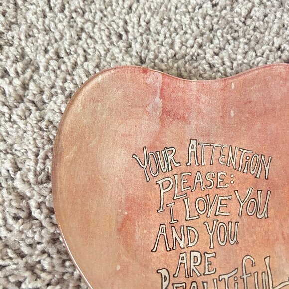 Sugarboo & Co Rebecca Puig Heart Dish Decorative Plate Gift Pink - Picture 2 of 5